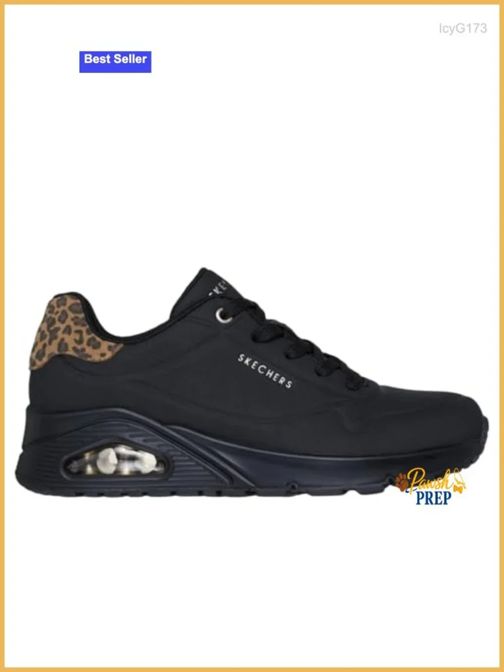 Fashion Sneaker with Air-Cooled Memory Foam, Skech-Air Cushioning, Lace-Up,